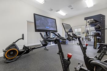 fitness center with equipment